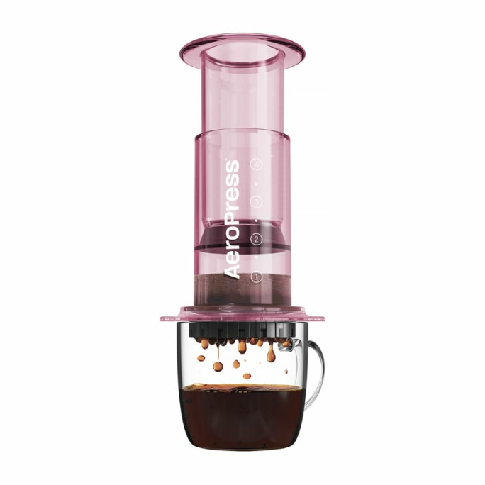 AeroPress - Clear Pink Coffee Maker #1