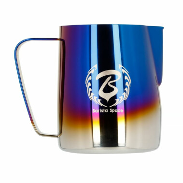Barista Space - 600ml Titanium Half Blue Milk Jug