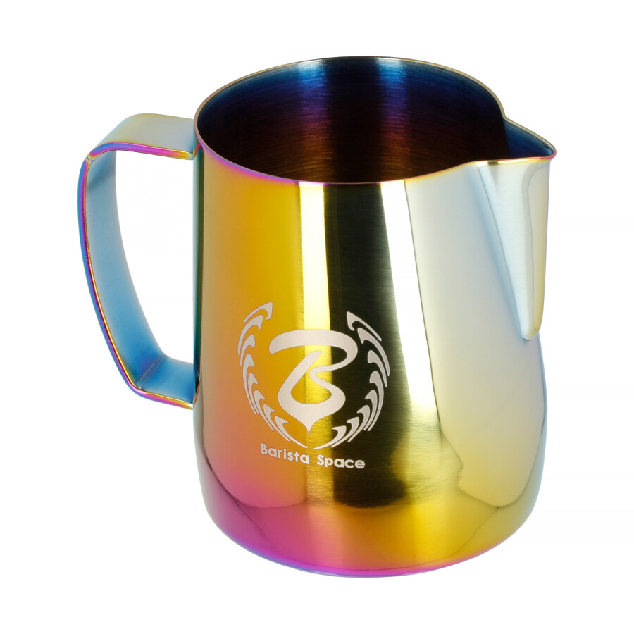 Bricco Per Latte Barista Space 350 Ml - Acciaio Inox, Beccuccio Di Precisione Per Latte Art, Consigliato Da Campioni