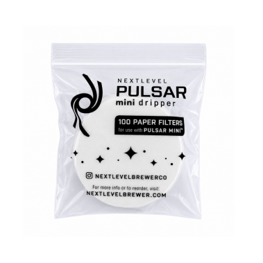 NextLevel Pulsar Mini Premium Paper Filters (100-Pack)