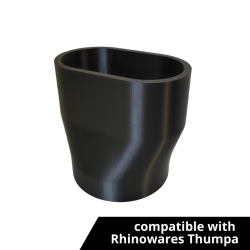 Knock-tube extension/funnel for QuinSpin V2.0 - V2.3 160mm
