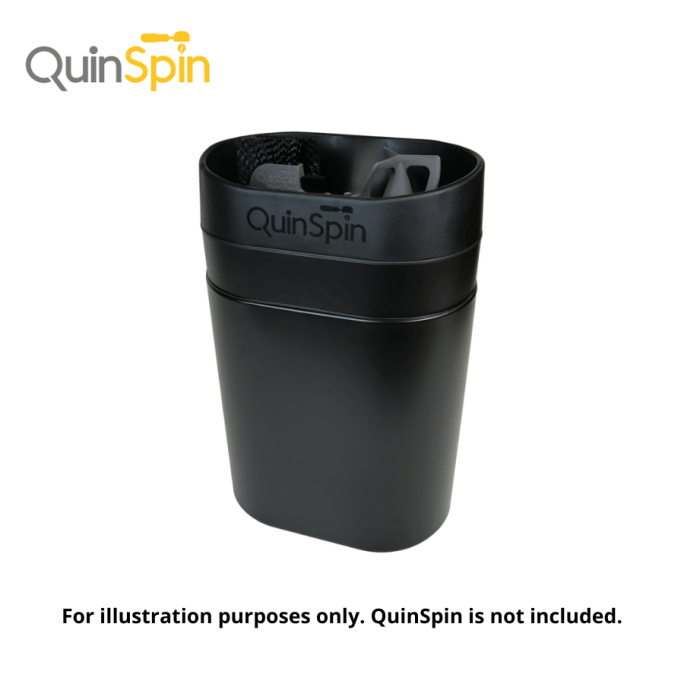 QuinSpin V2.0-2.2 Coffee Grounds Container - Black #3