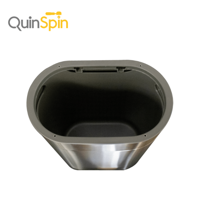 QuinSpin V2.0-2.2 Coffee Grounds Container - Steel #2