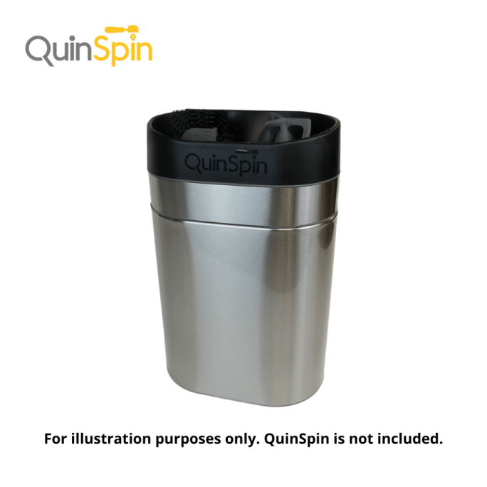 QuinSpin V2.0-2.2 Coffee Grounds Container - Steel #3