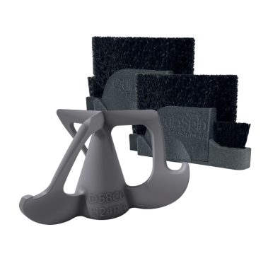 QuinSpin V2.0 Heads Replacement Set 58mm |  Drill Head + 2x Brush | 24mm