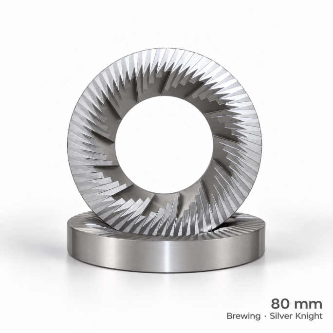 SSP 80mm Weber/Lagom Silver Brewing burrs #1