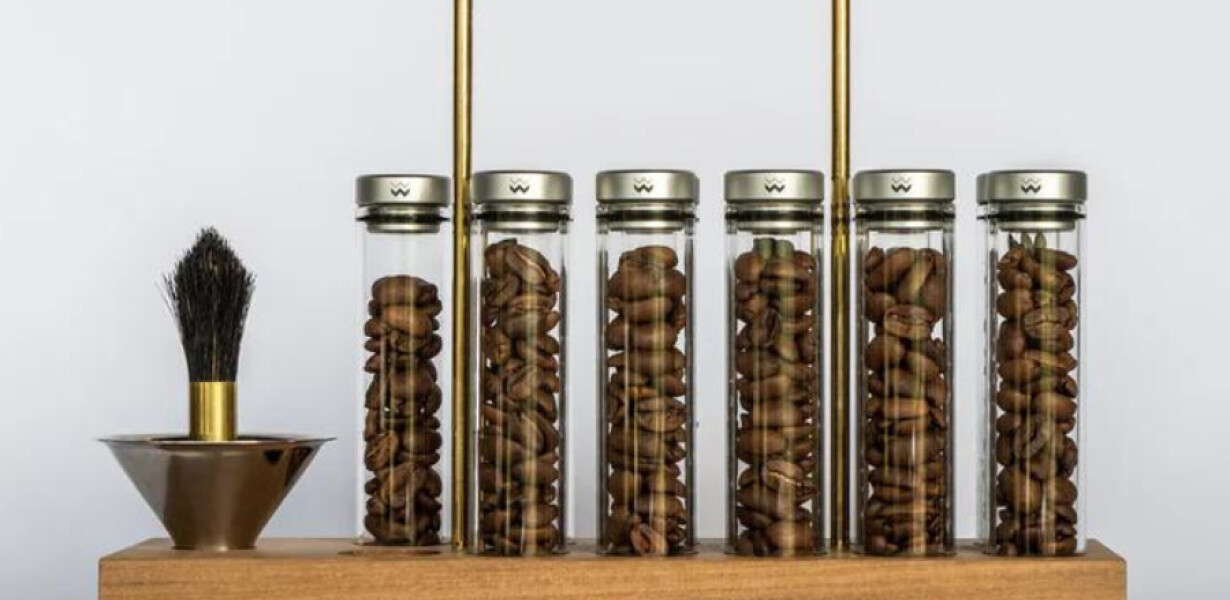 Weber Workshops | BEAN CELLAR™ Glass | Teak & Brass | Coffee 